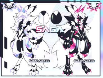Reference Sheet of android robot SAGA