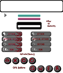 Battle screen UI for capstone project